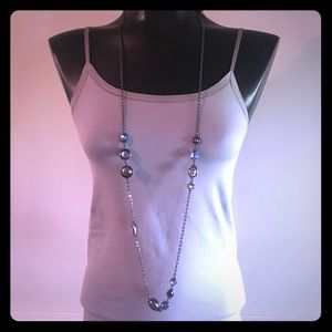 Ann Taylor Gray Camisole with Sheer Edge